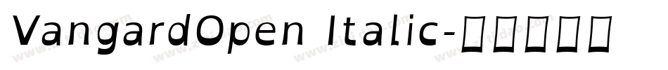 VangardOpen Italic字体转换